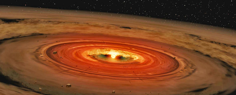  Художественное представление протопланетного диска. Источник изображения: NASA 