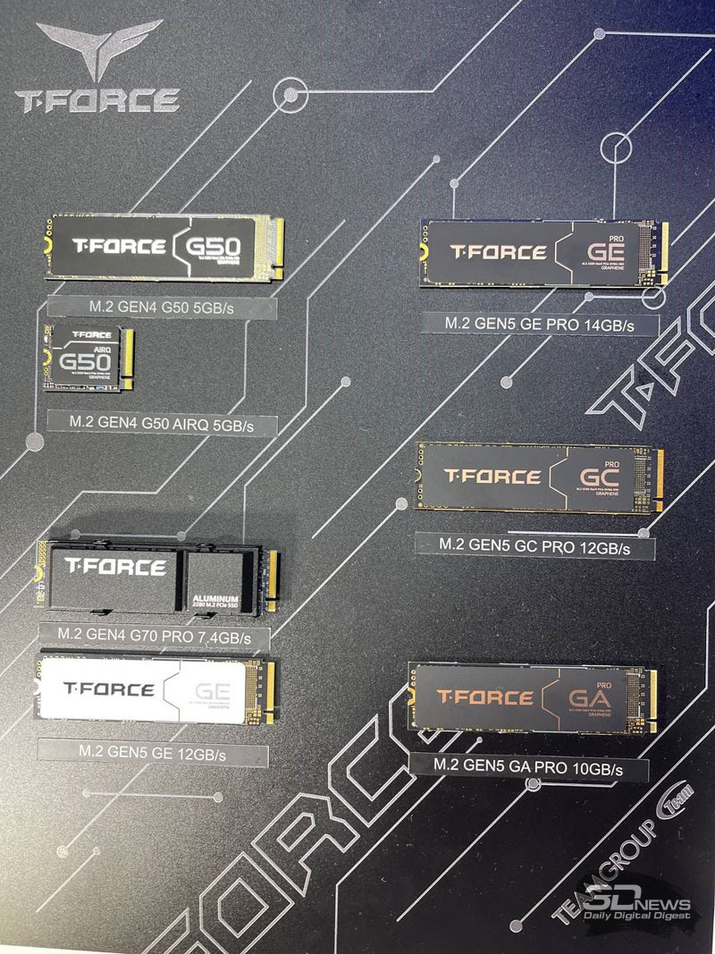  T-FORCE GE PRO Gen5 M.2 PCIe SSD 