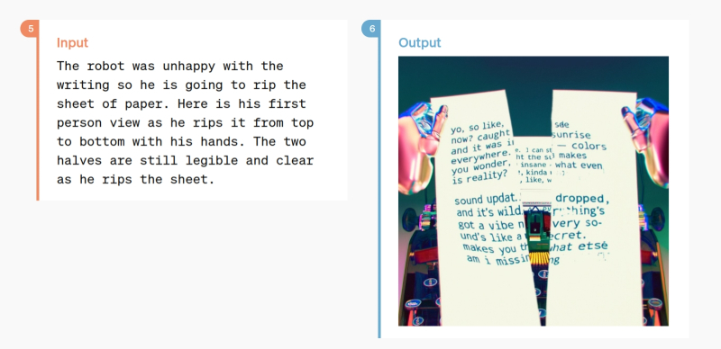  GPT-4o способна отвечать на текстовые запросы картинками, изображая то, что воображает пользователь (источник: скриншот сайта OpenAI) 