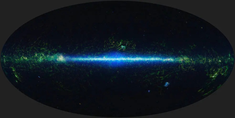  360-градусный обзор окружающей Вселенной составленный с помощью NEOWISE / Источник изображения: NASA 