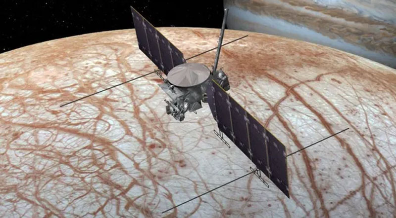  Зонд Europa Clipper в представлении художника. Источник изображения: NASA 