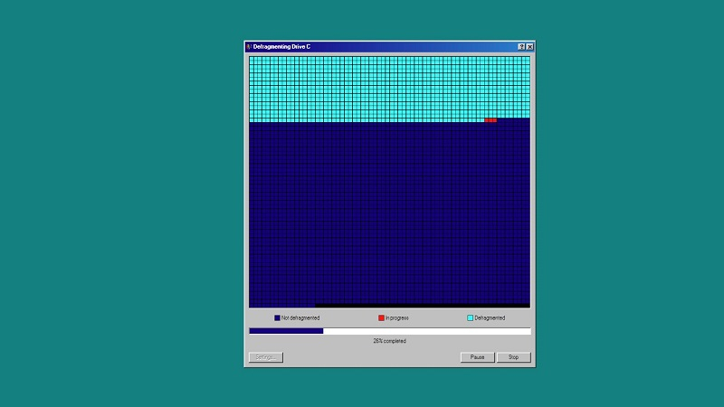 Инженер создал симулятор дефрагментации диска на Windows 98 — с тем самым интерфейсом и звуками HDD