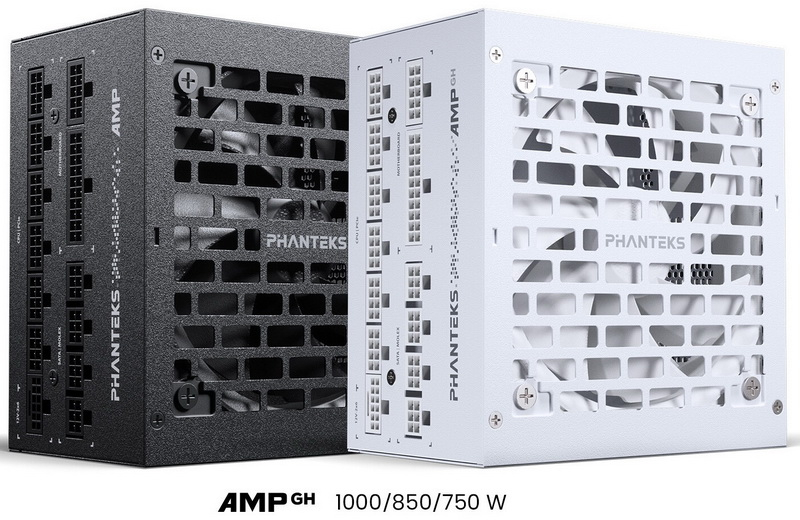 Phanteks выпустила блоки питания AMP GH мощностью до 1000 Вт и недорогие кулеры Polar ST
