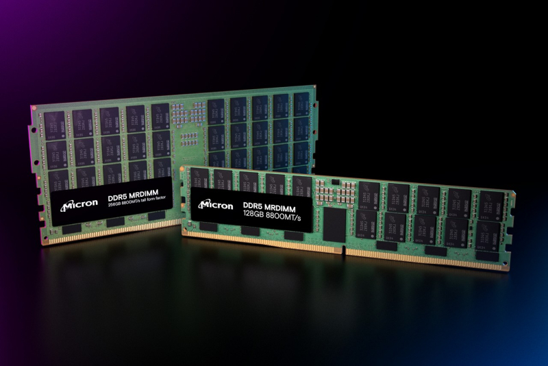 Micron начала рассылку образцов модулей памяти DDR5-8800 MRDIMM