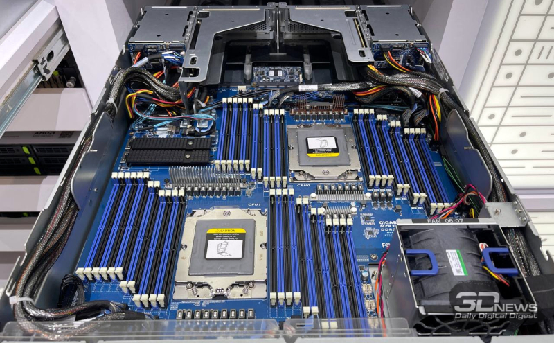 Gigabyte выпустила сервер c 48 слотами DDR5 — до 24 Тбайт оперативной памяти в стандартном корпусе