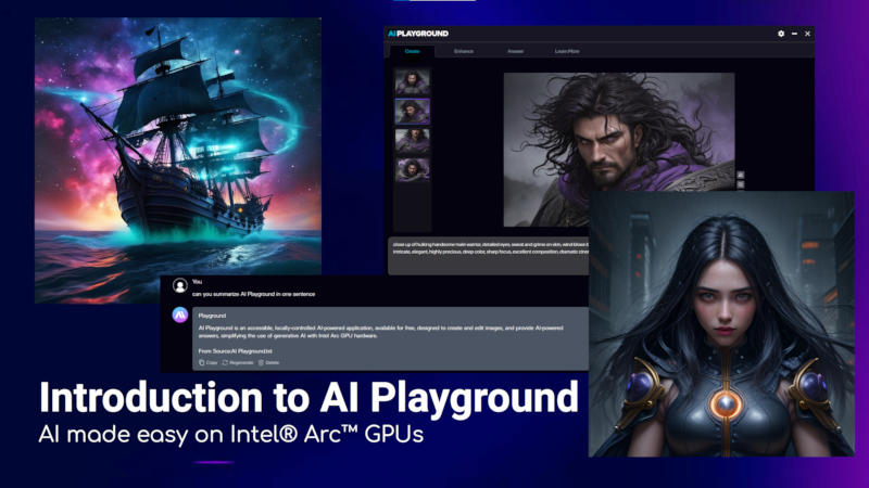 Intel выпустила AI Playground — менеджер генеративного ИИ для видеокарт Arc