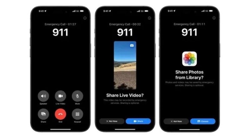 Пользователи iPhone смогут транслировать видео онлайн при звонках в службу 911