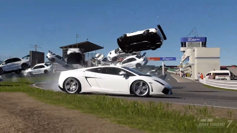 Разработчики Gran Turismo 7 извинились за баг, который запускает машины в космос