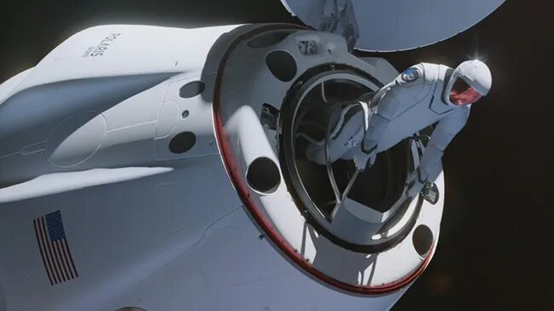  Миссия Polaris Dawn в представлении художника. Источник изображения: SpaceX 