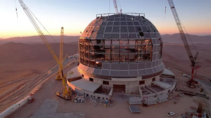 Европейская южная обсерватория показала эпичную стройку Чрезвычайно большого телескопа