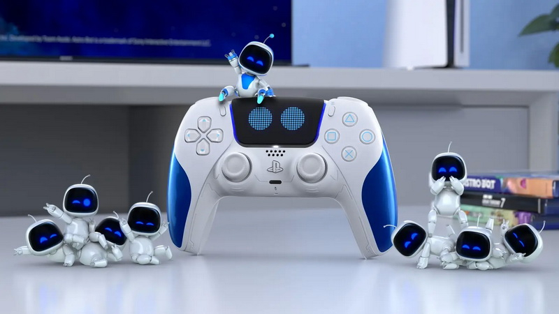 Sony представила контроллер DualSense в стиле будущей игры Astro Bot для PS5