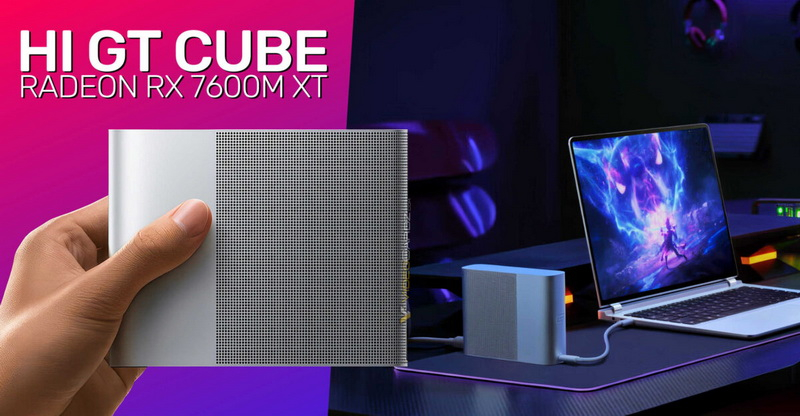 Huawei выпустила внешнюю видеокарту Hi GT Cube на базе мобильной Radeon RX 7600M XT