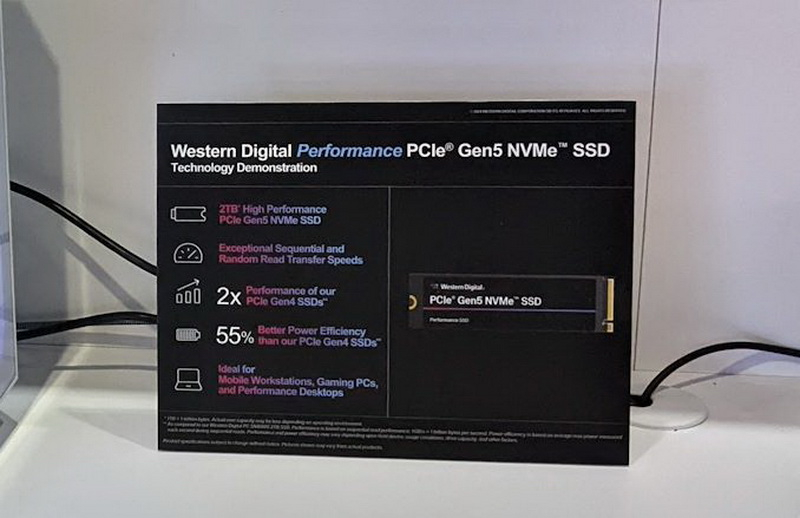 Western Digital  PCIe 5.0 SSD    15 /   