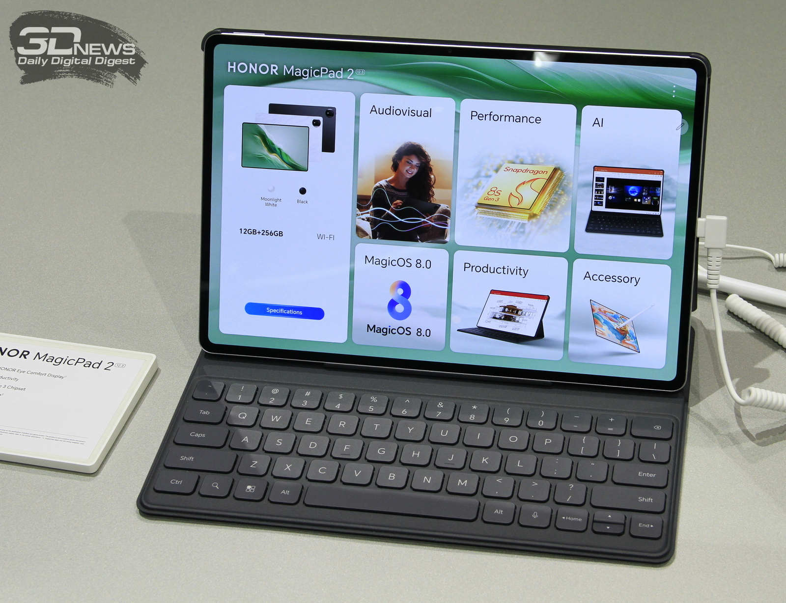 Планшет Honor MagicPad 2 с поддержкой ИИ поступит в продажу в