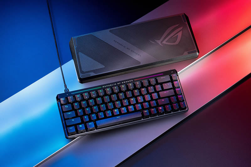 Asus представила компактную игровую клавиатуру ROG Falchion Ace HFX с частотой опроса 8000 Гц и магнитными переключателями