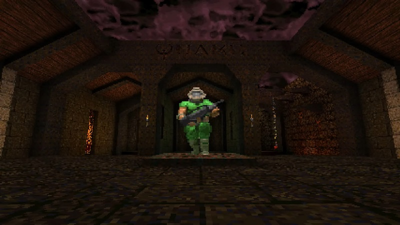 Моддер добавил Палача Рока из Doom в первую Quake — получился Duake