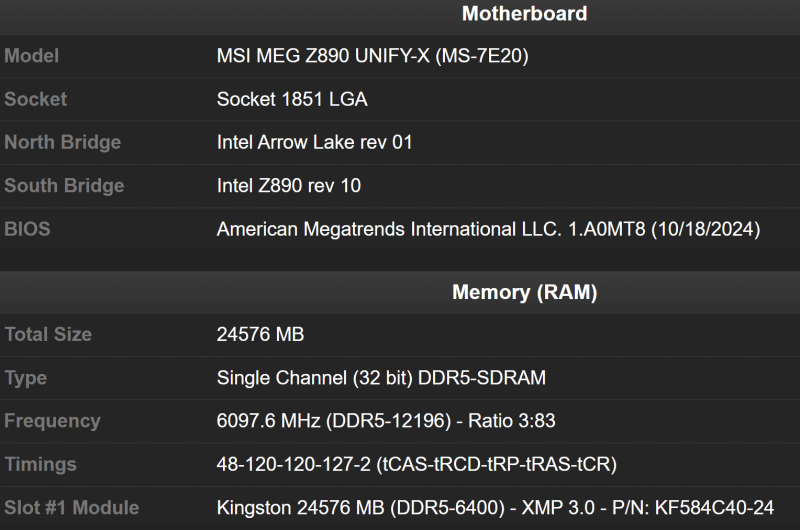  Источник изображения: CPU-Z Validator 