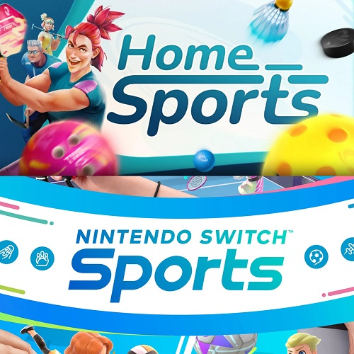  Логотипы Home Sports (сверху) и Nintendo Switch Sports (источник изображения: The Verge) 