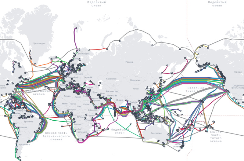  Источник изображения: Submarine Cable Map 