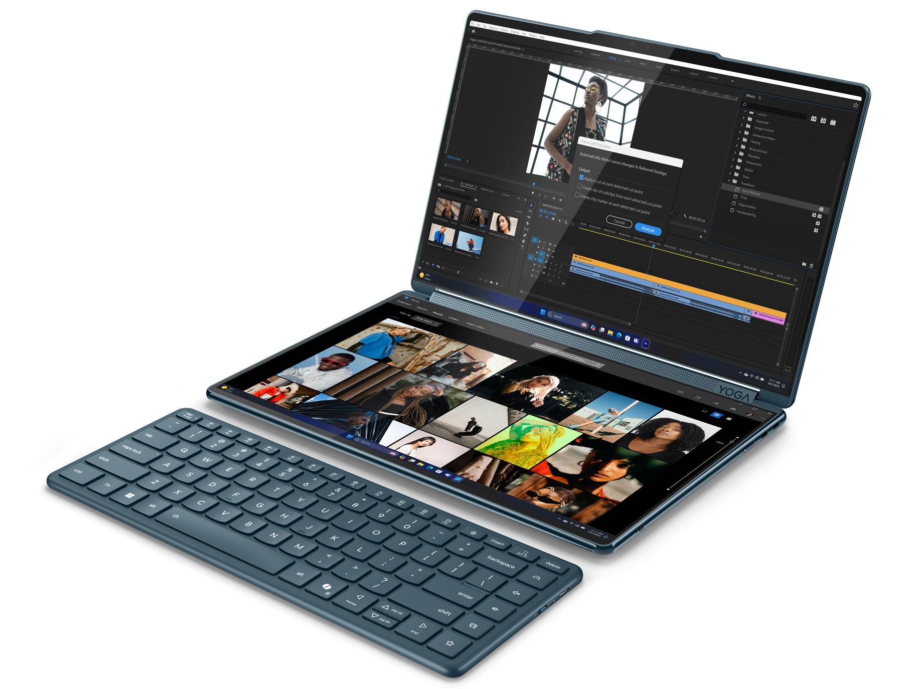 Lenovo обновила ноутбук Yoga Book 9i с двумя экранами — он стал тоньше ...