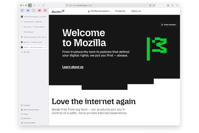 Mozilla Firefox 136 получил вертикальные вкладки, Arm-версию и новые возможности для видео