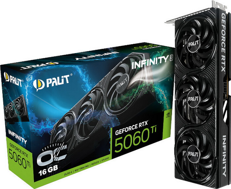 Palit представила GeForce RTX 5060 Ti и RTX 5060 в версиях Infinity 3 и Dual  последняя выделяется компактностью