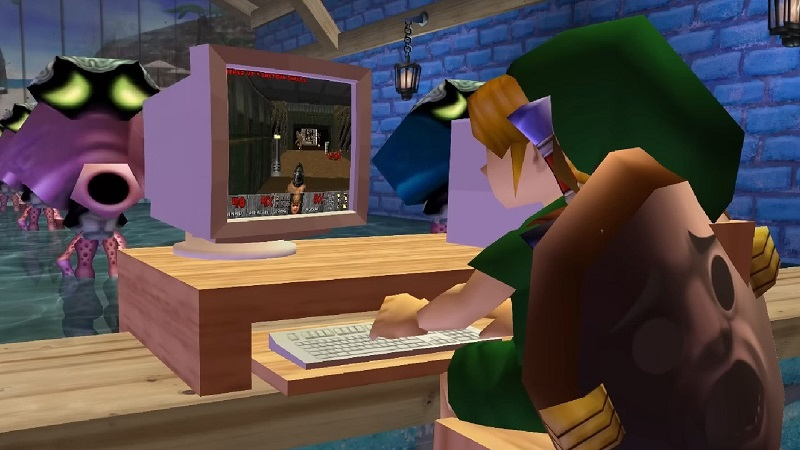 Моддеры запустили классическую Doom внутри Zelda 64: Recompiled — неофициального порта The Legend of Zelda: Majora's Mask на ПК