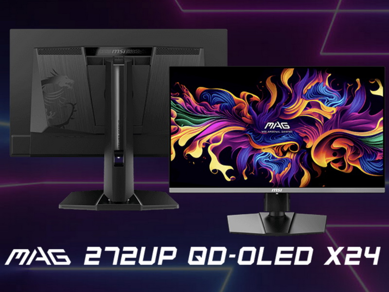 MSI представила игровой 4K-монитор MAG 272UP QD-OLED X24 с частотой обновления 240 Гц