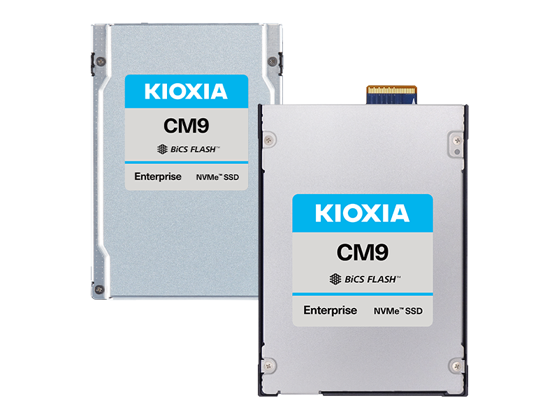 Kioxia выпустила TLC SSD серии CM9 с интерфейсом PCIe 5.0 вместимостью до 61,44 Тбайт