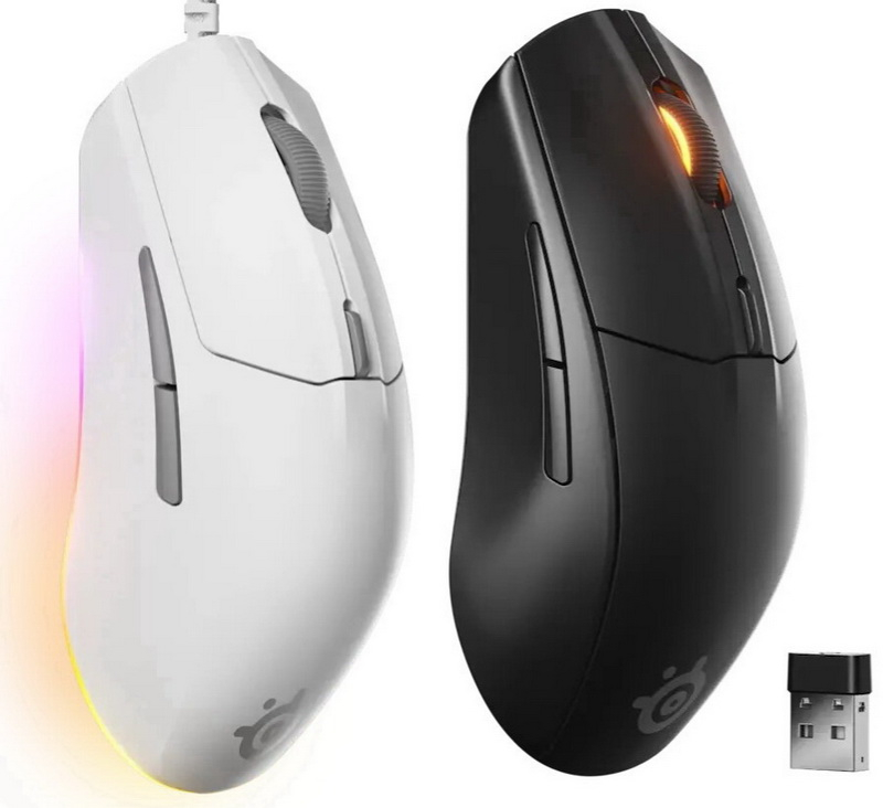 SteelSeries выпустила недорогие игровые мыши Rival 3 Gen 2 в версиях с проводами и без