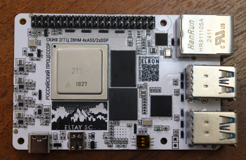 Представлена российская альтернатива Raspberry Pi — одноплатный компьютер Eltay SC с процессором «Скиф»