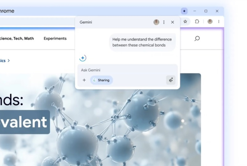 Google добавила ИИ-помощника Gemini в Chrome — он сделает сёрфинг в интернете удобнее