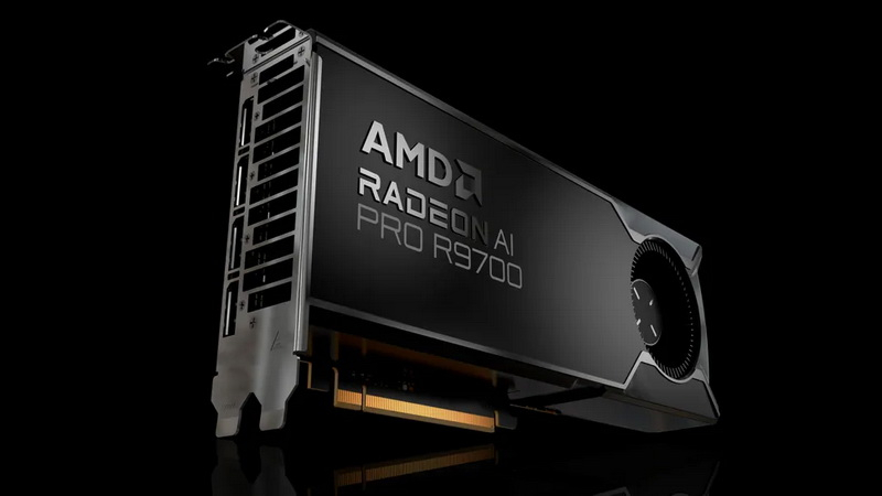 AMD представила профессиональную видеокарту Radeon AI Pro R9700 с 32 Гбайт памяти