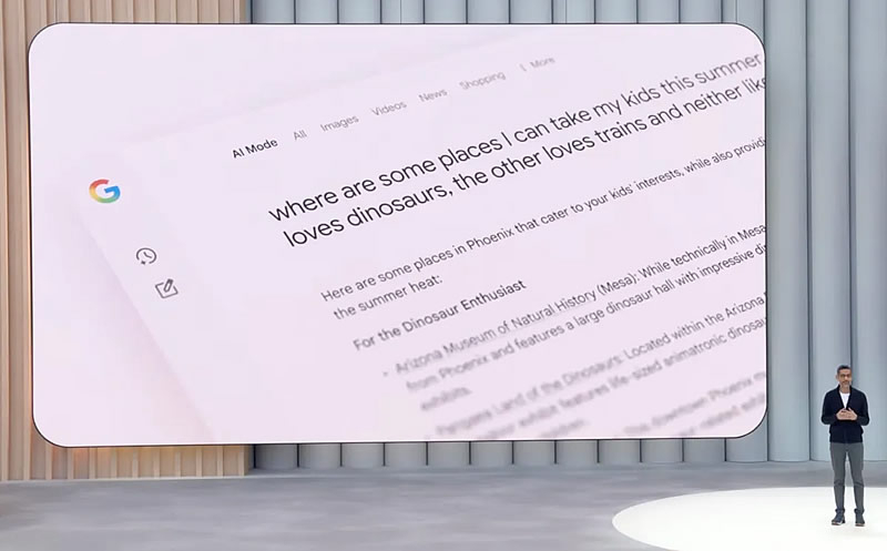 Google анонсировала запуск AI Mode — ИИ-поиск будущего с анализом данных, графиками и 3D-примеркой