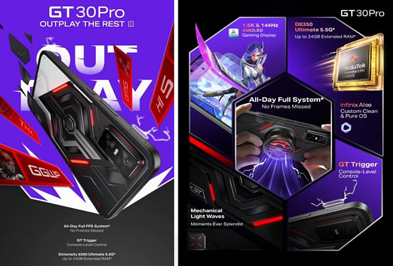 Представлен геймерский смартфон Infinix GT 30 Pro с Dimensity 8350 ...