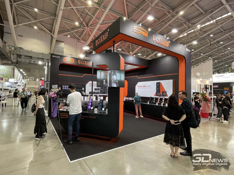 Репортаж со стенда PCCooler на выставке Computex 2025: мощные кулеры и СЖО, корпуса и вентиляторы