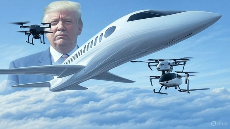 Трамп разрешил сверхзвуковые полёты над США, а также подписал указы об аэротакси и дронах