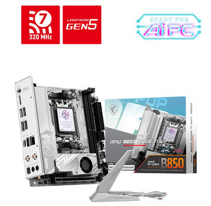 MSI представила плату MPG B850I EDGE TI WIFI для компактных, но мощных компьютеров на Ryzen 9000