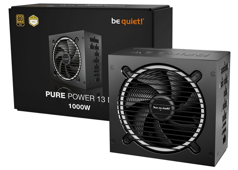 Be quiet! представила серию блоков питания Pure Power 13 M — до 1000 Вт и «золотая» эффективность