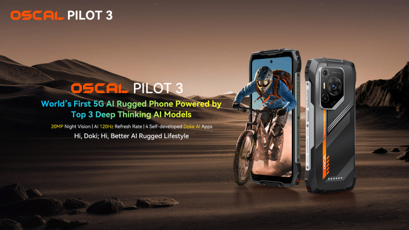 OSCAL PILOT 3 — надёжный защищённый смартфон с поддержкой ИИ