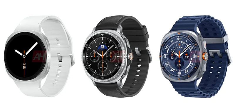 Смарт-часы Samsung Galaxy Watch 8, Watch 8 Classic и Watch Ultra 2025 показались на изображениях до анонса