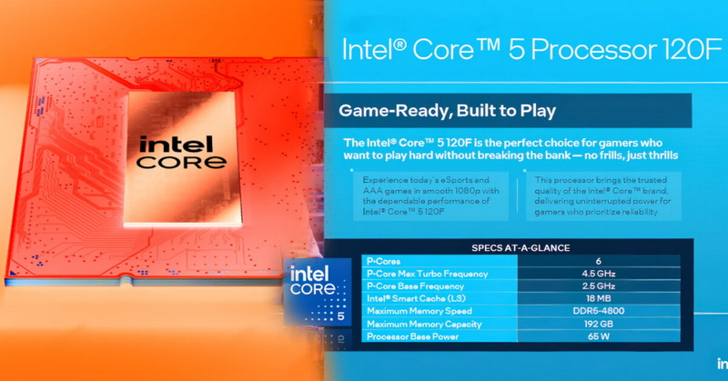 Intel выпустит недорогой шестиядерник Core 5 120F для платформы LGA 1700