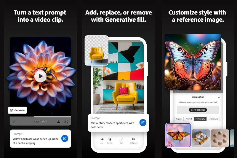 Adobe выпустила мобильное приложение со всеми генеративными ИИ-инструментами Firefly