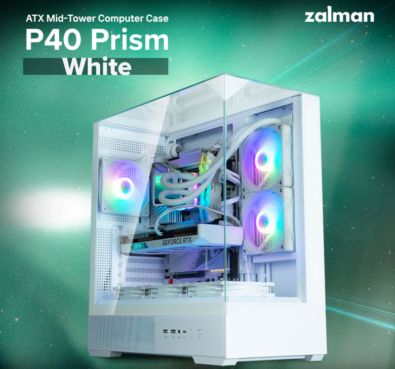   :    Zalman P40 Prism White: -