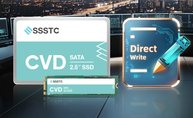 SSSTC выпустила SATA SSD серии CVD для интенсивной записи