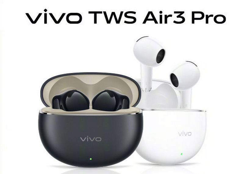 Vivo представила беспроводные наушники TWS Air3 Pro с мощным шумоподавлением и автономностью до 52 часов