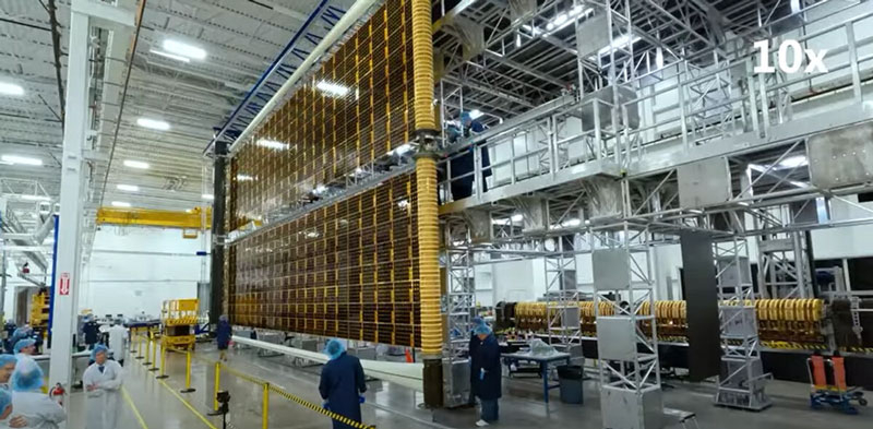 Gateway расправила плечи — гигантскую солнечную батарею для лунной станции впервые развернули во всю длину