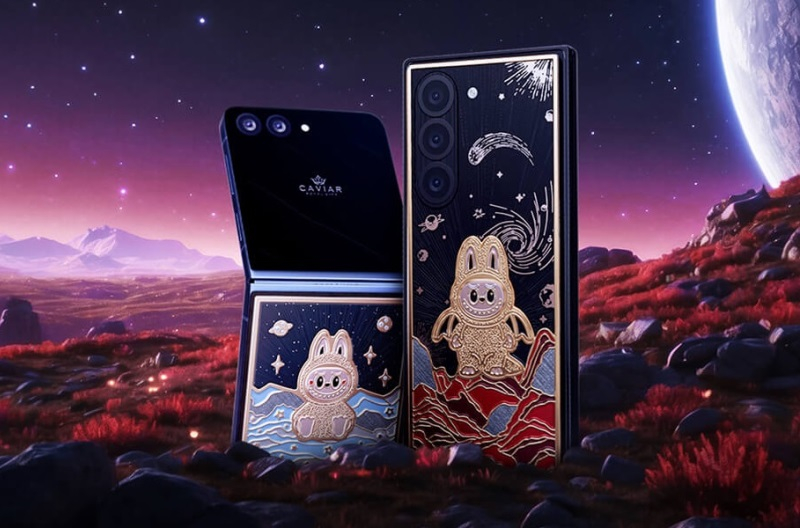 Российская Caviar выпустила смартфоны Galaxy Z fold7 и Galaxy Z Flip7 с золотыми Labubu по цене от $8910