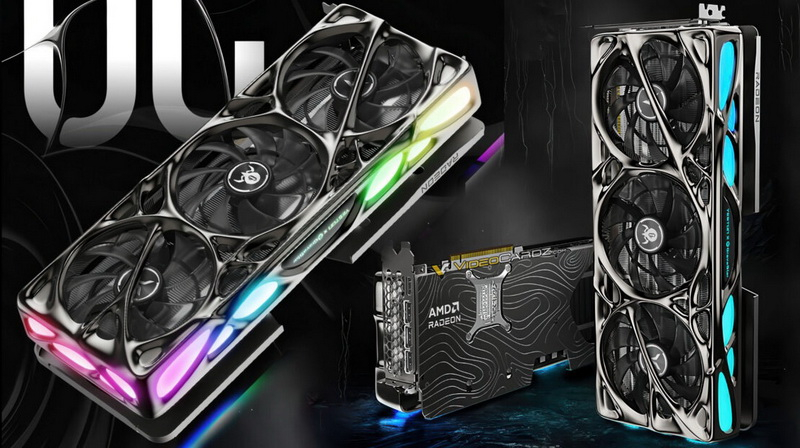 Yeston представила Radeon RX 9070 XT Mercury Nova с футуристическим дизайном в стиле старых видеокарт EVGA Kingpin