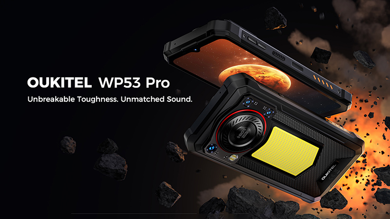 Представлен защищённый смартфон Oukitel WP53 Pro с батареей на 11 000 мА·ч, фонарём и мощным динамиком за 11 499 рублей